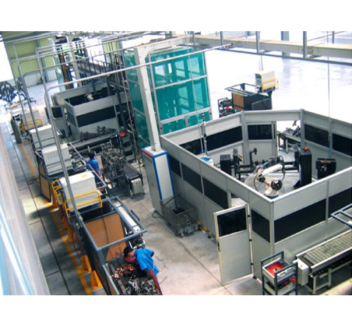 摩托車(chē)車(chē)架機(jī)器人焊接生產(chǎn)線(xiàn)